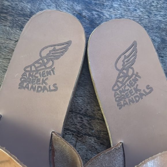 Ancient Greek Ligia sandals tan leather size 39 or us 9 - Picture 3 of 6